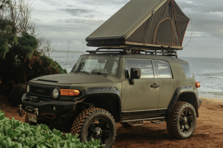 Green Camper Jeep