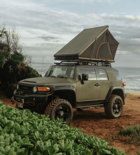 Green Camper Jeep