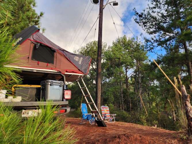 a view of camping site