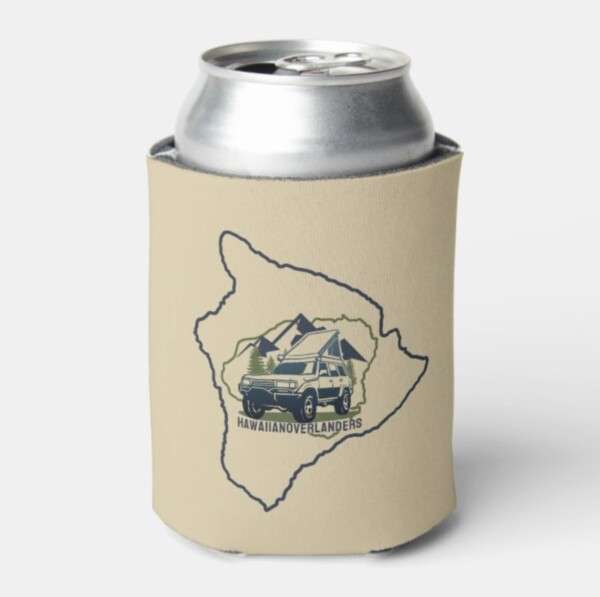 hawaiian overlanders merchandise koozie